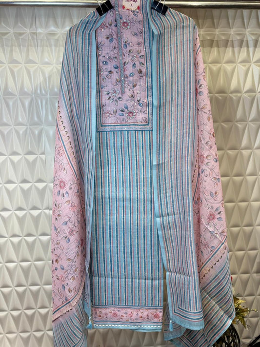 Embrace summer in style with this cotton suit set