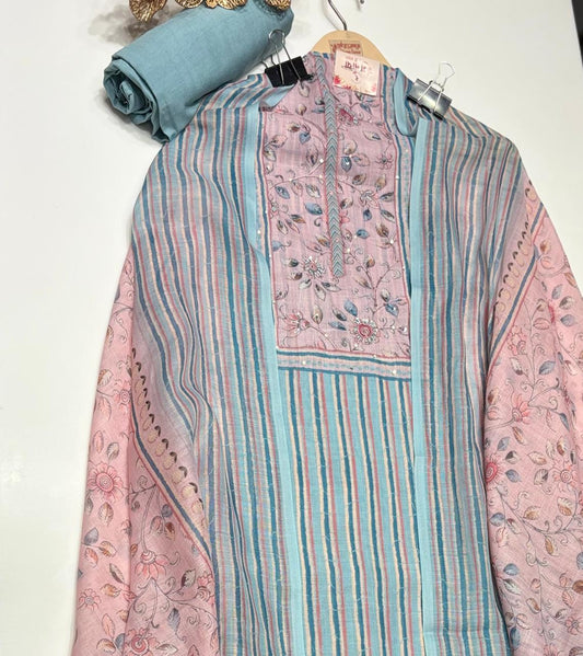 Embrace summer in style with this cotton suit set