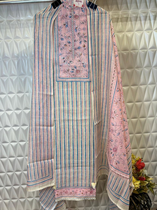 Embrace summer in style with this cotton suit set