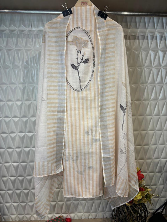 Embrace summer in style with this cotton suit set