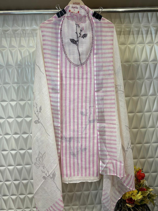 Featuring floral prints on the shirt and dupatta,paired with sequins highlighting