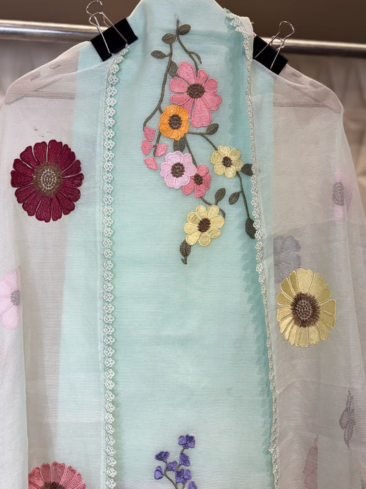 Embrace summer in style with this Kota Doria suit set