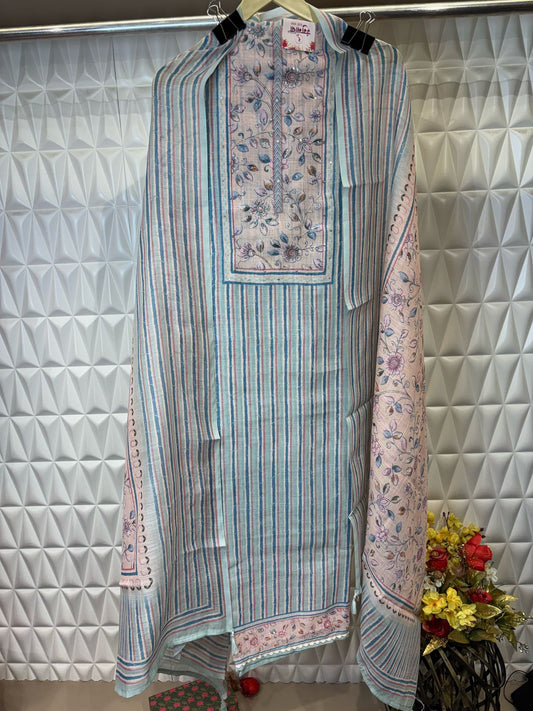 Embrace summer in style with this cotton suit set