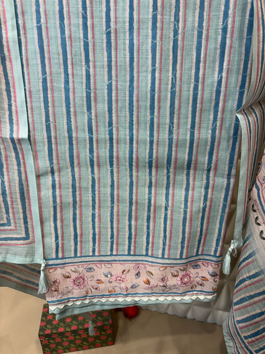 Embrace summer in style with this cotton suit set