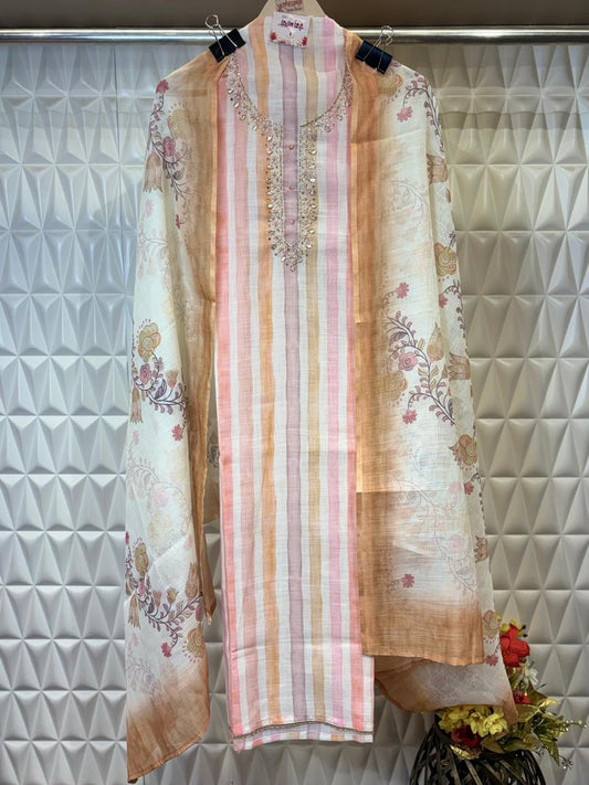 Embrace summer in style with this cotton suit set