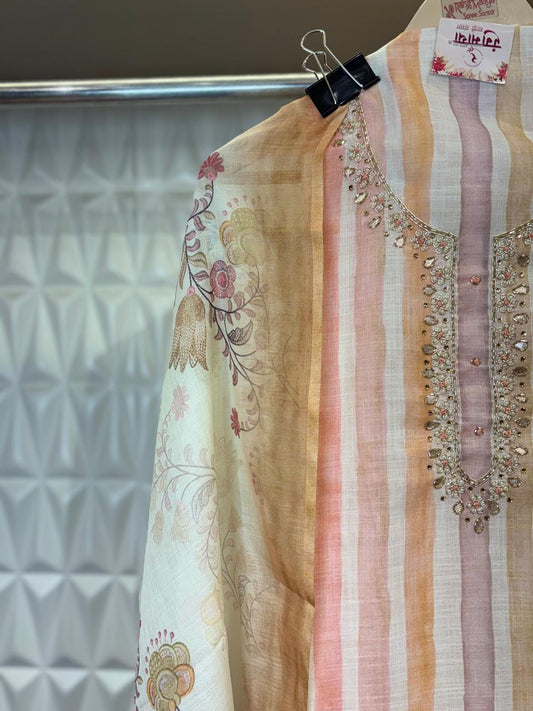 Embrace summer in style with this cotton suit set