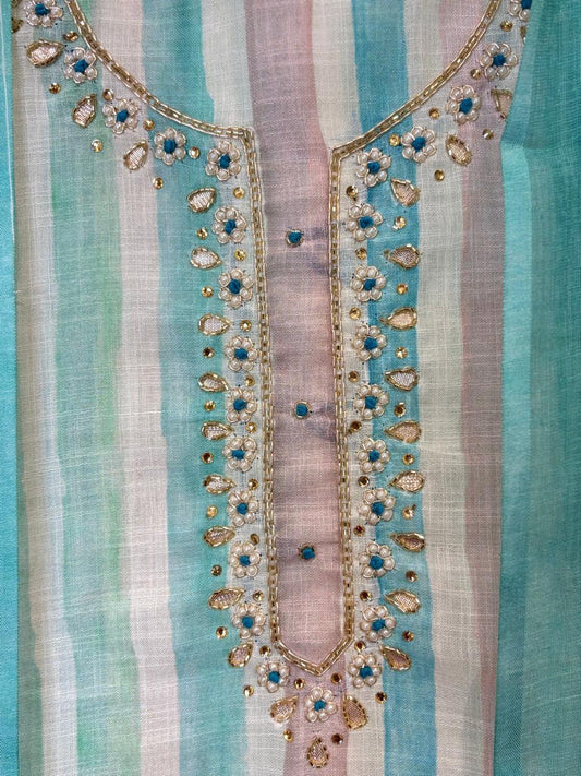 Embrace summer in style with this cotton suit set