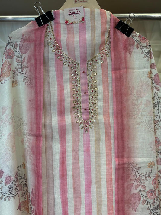 Embrace summer in style with this cotton suit set