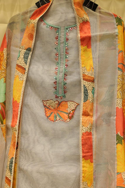 Embrace summer in style with this Kota Doria suit set