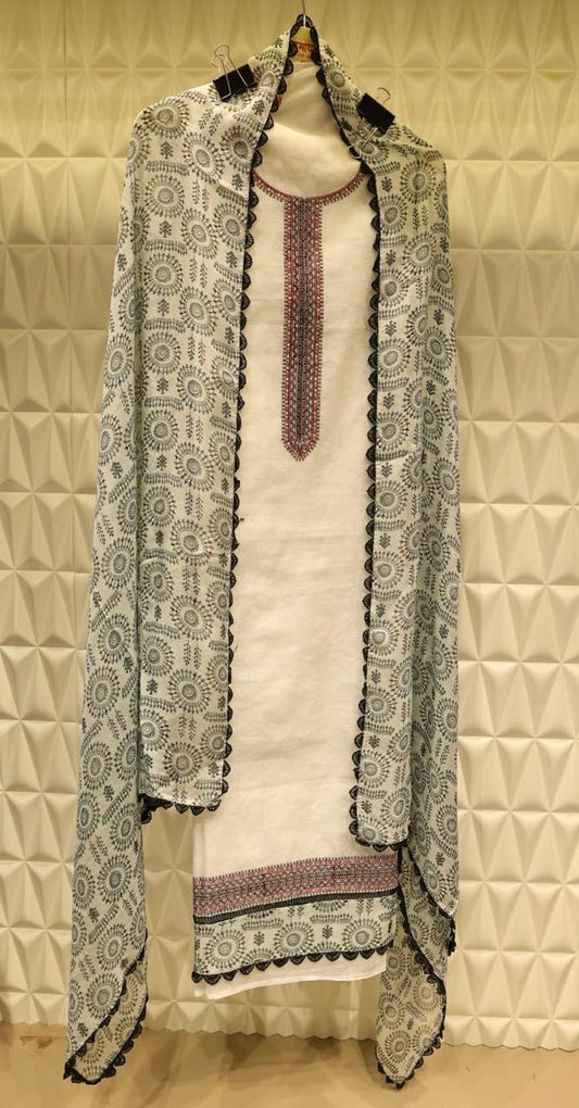 Embrace summer in style with this Kota Doria suit set