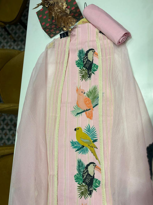 Embrace elegance with this Kota Doria yellow suit