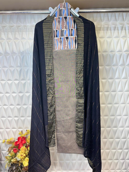 Embrace summer in style with this south cotton  suit set