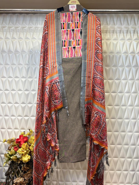 Embrace summer in style with this south cotton  suit set