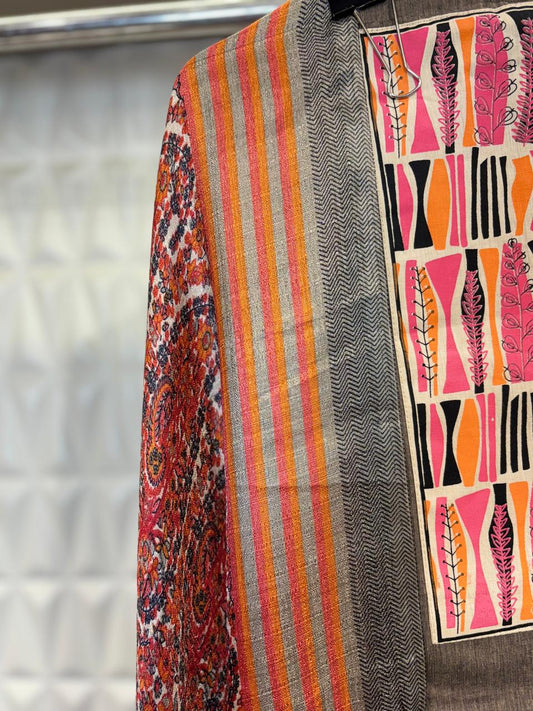 Embrace summer in style with this south cotton  suit set