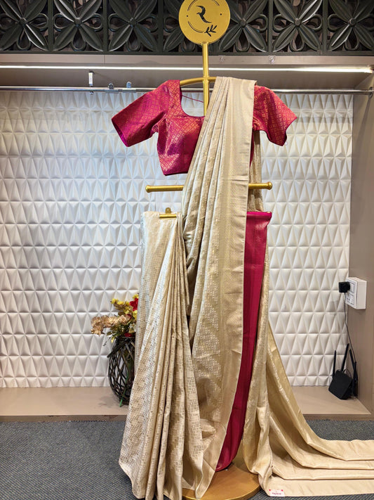 Sarees Unveil classic sophistication with this traditional boota blouse