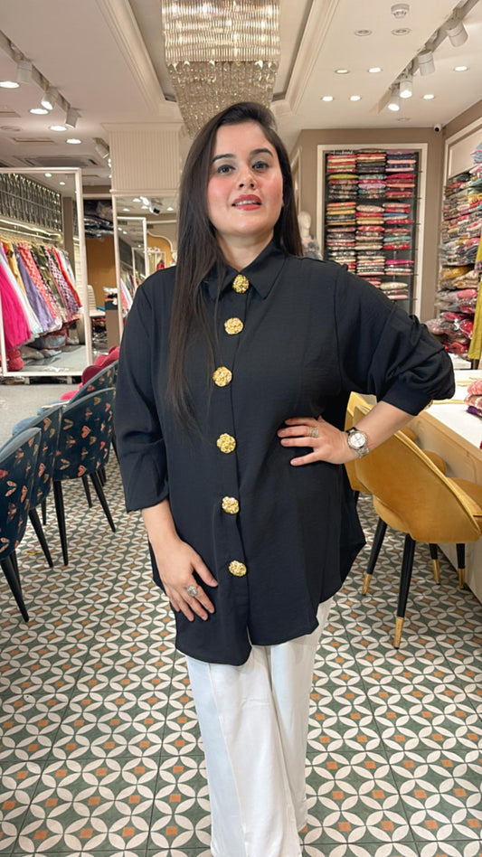 Stylish and classy essential with beautifully embellished hand embroidery on shirt