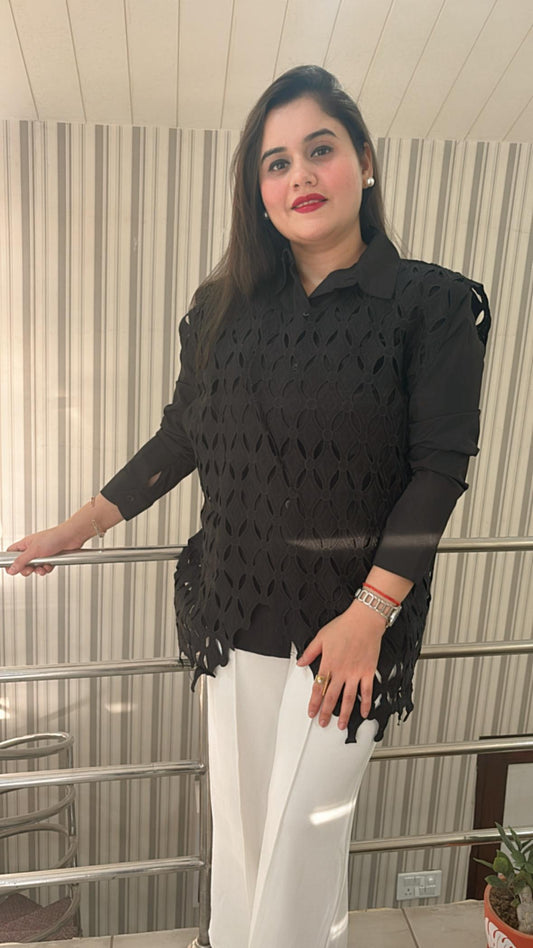 Stylish and classy essential with beautifully embellished cut work