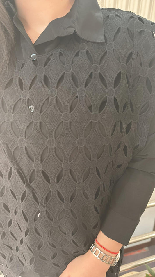 Stylish and classy essential with beautifully embellished cut work