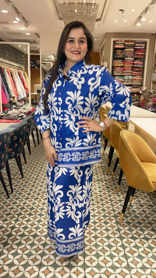 Step into effortless style with this printed cotton co-ord set