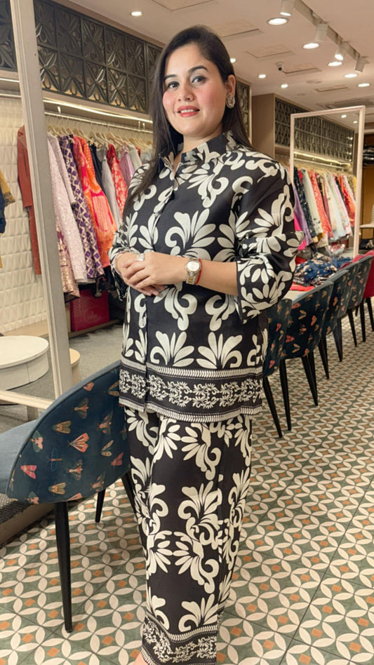 Step into effortless style with this printed cotton co-ord set