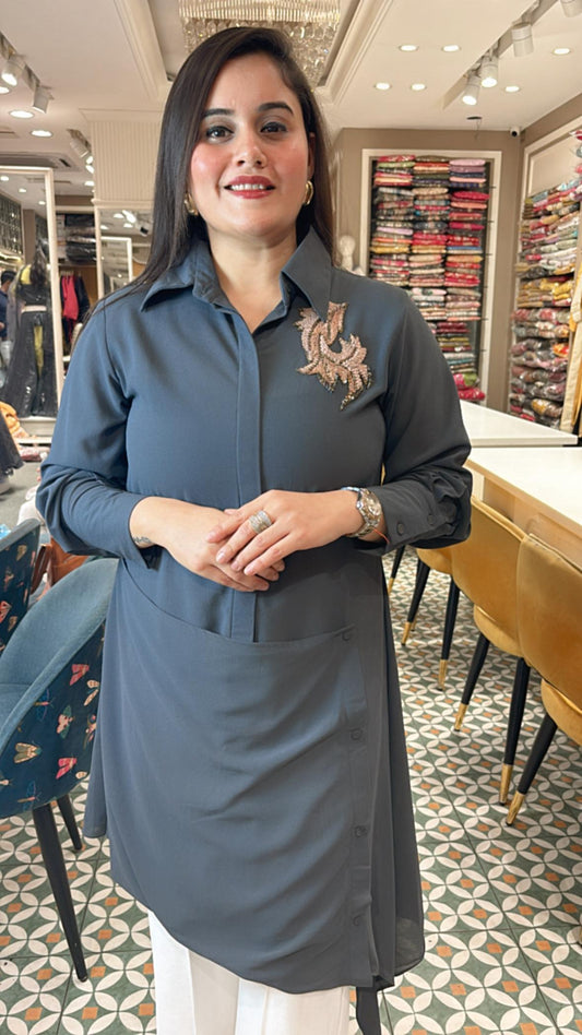 Stylish and classy essential with beautifully embellished hand embroidered sequins