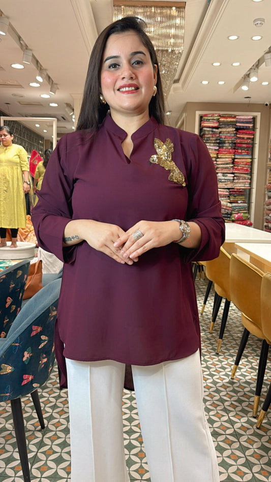 Make a statement at every celebration with our D-shape statement shirt