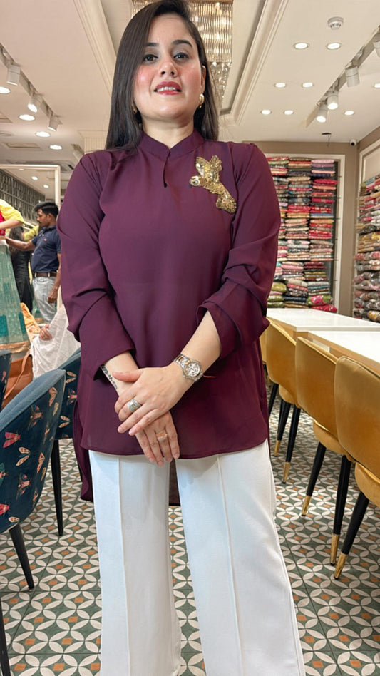 Make a statement at every celebration with our D-shape statement shirt