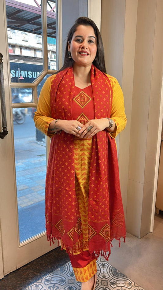 Stay cool and stylish with this South cotton suit