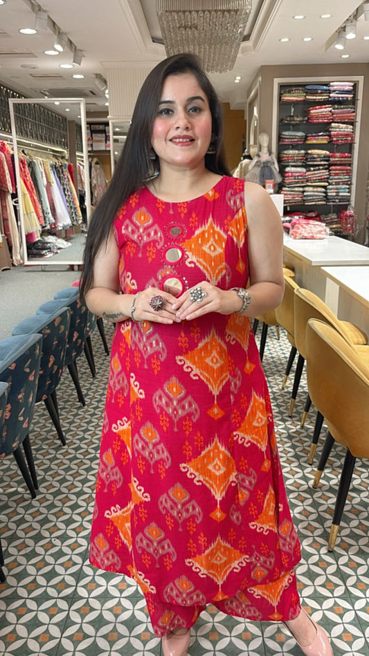 Elevate your ethnic wardrobe with this elegant ready made Kurta Set