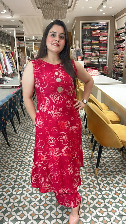 Elevate your ethnic wardrobe with this elegant ready made Kurta Set