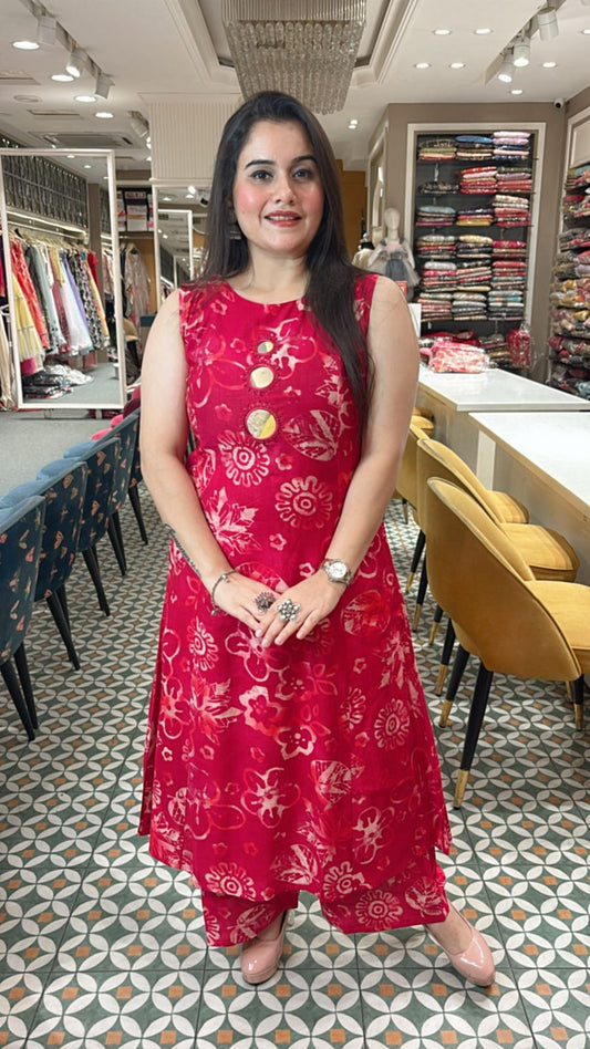 Elevate your ethnic wardrobe with this elegant ready made Kurta Set