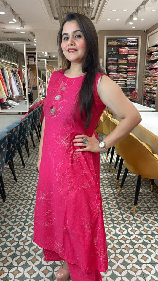 Elevate your ethnic wardrobe with this elegant ready made Kurta Set
