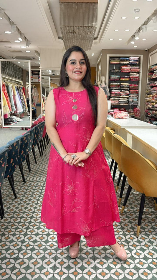 Elevate your ethnic wardrobe with this elegant ready made Kurta Set