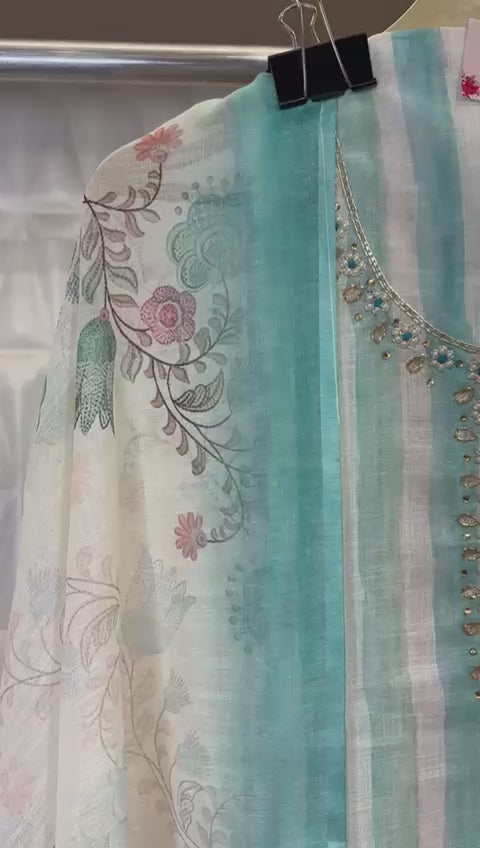 Embrace summer in style with this cotton suit set